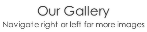 Our Gallery Navigate right or left for more images